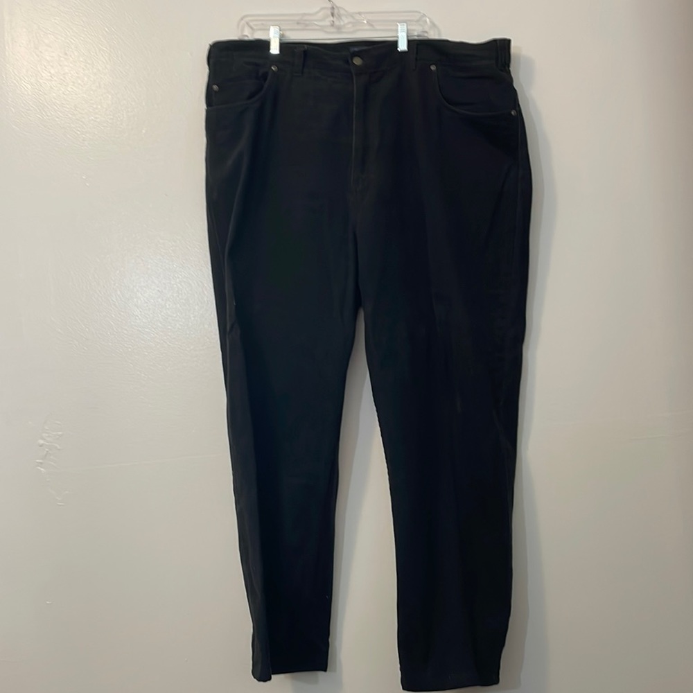 Harbor bay black tag size 46 x 32 measures 44 x 29 soft denim type material